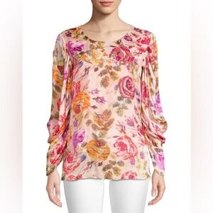 Kobi Halperin $428 Luxury Embellished Sequin Embroidered Hailee Blouse NWT XS